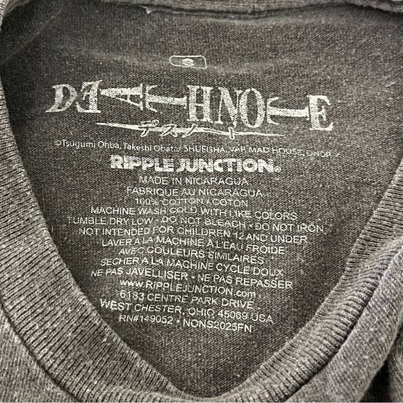 Fashion Nova Death Note Anime Short Sleeve Graphic T Shirt Mens Size Small - Picture 8 of 8